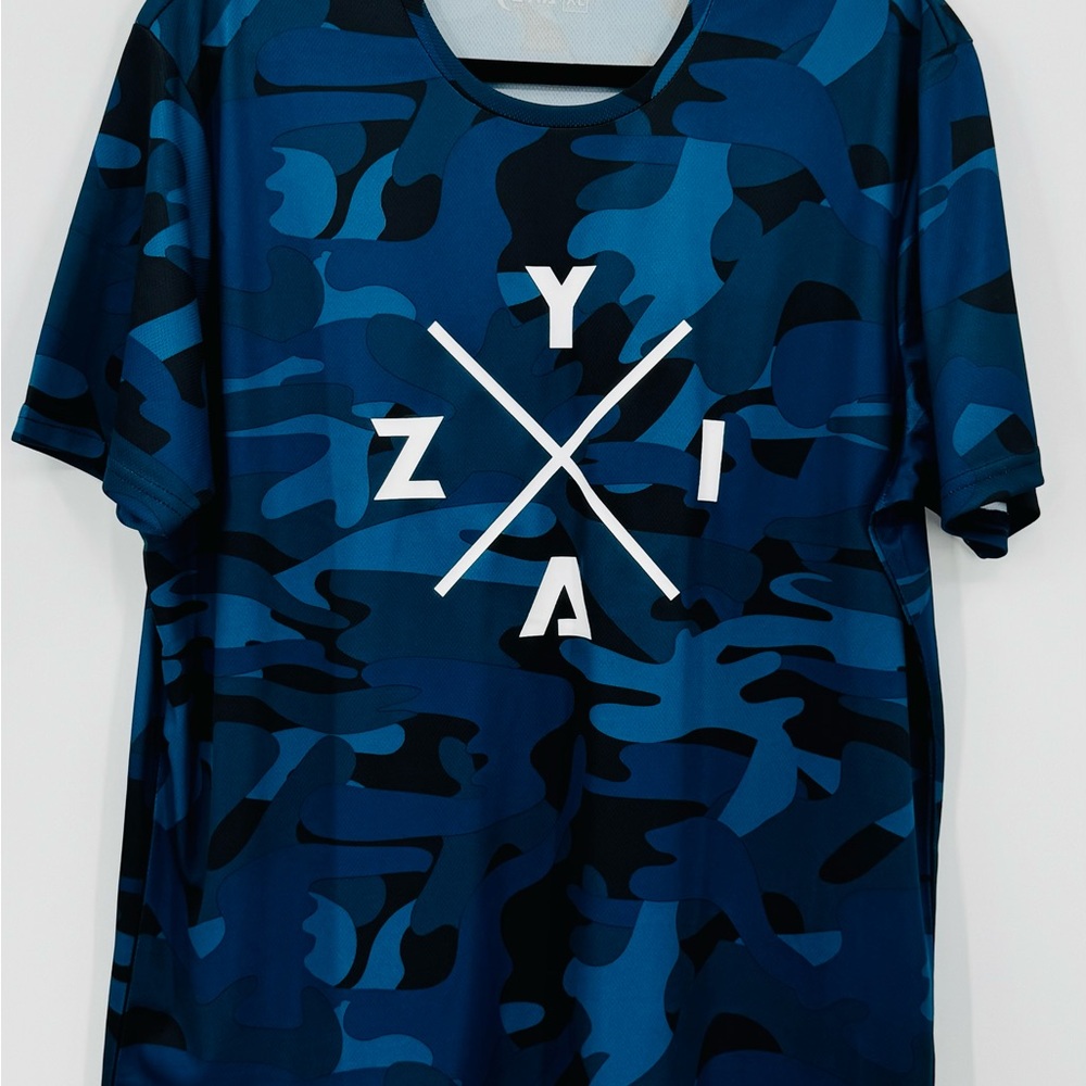 Zyia Active Blue Camouflage Men's Shirt BNWT XL